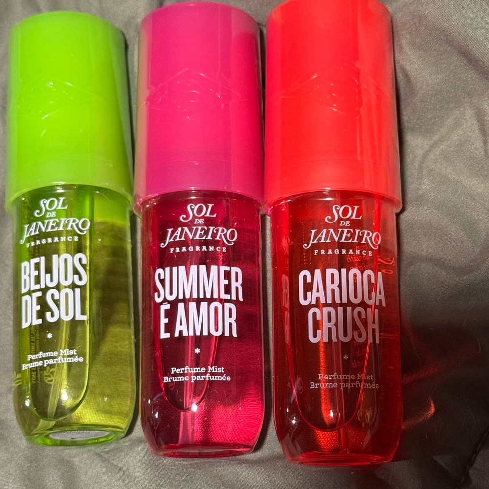 Sol de Janeiro Fragrance Mist Trio - Green, Pink, Red